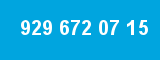 929 672 07 15 929 672 07 15
